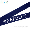 Polyester woven jacquard webbing 38 mm navy